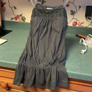Abercrombie & Fitch spaghetti strap grey top